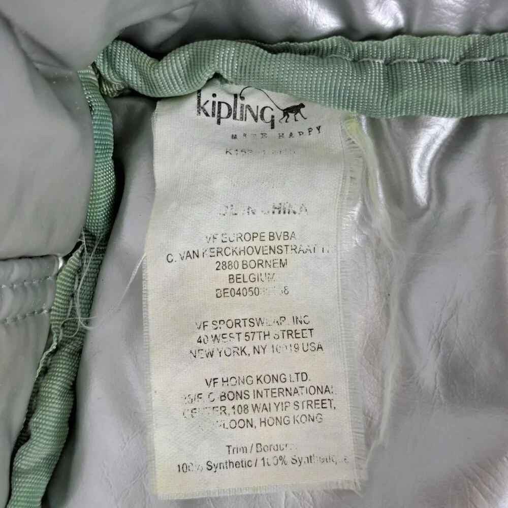 Kipling Miyo Lunch Synthetic Bag Green Lightweight Nylon - Used - Buy It Now - Picture 12 of 16